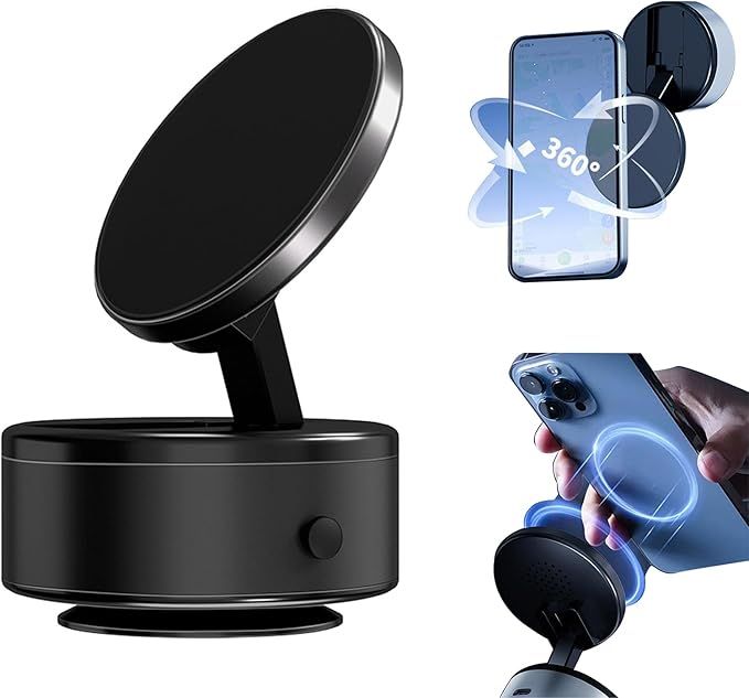 Adjustable 360° rotation car phone mount for safe navigation